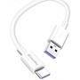 Дата кабель USB 2.0 AM to Type-C 1.0m 5A white ColorWay (CW-CBUC019-WH) - 1
