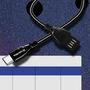 Дата кабель USB 2.0 AM to Type-C 1.0m metal spring black ColorWay (CW-CBUC015-BK) - 7