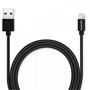 Дата кабель USB 2.0 AM to Lightning 1.0m MFI Black ADATA (AMFIPL-1M-CBK) - 1