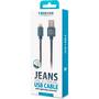 Дата кабель USB 2.0 AM to Lightning jeans Forever (T_01628) - 1