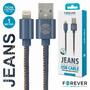 Дата кабель USB 2.0 AM to Lightning jeans Forever (T_01628) - 2