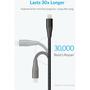 Дата кабель USB 2.0 AM to Lightning 1.8m Powerline+ II Black Anker (A8453H11) - 1