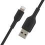 Дата кабель USB 2.0 AM to Lightning 0.15m black Belkin (CAA002BT0MBK) - 3