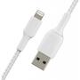 Дата кабель USB 2.0 AM to Lightning 0.15m white Belkin (CAA002BT0MWH) - 3