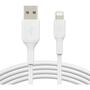 Дата кабель USB 2.0 AM to Lightning 3.0m PVC white Belkin (CAA001BT3MWH) - 1