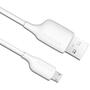 Дата кабель USB 2.0 AM to Micro 5P 1.2m white Puridea (L02-USB White) - 1