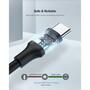 Дата кабель USB 2.0 AM to Type-C 2.0m US287 Black Ugreen (60118) - 5