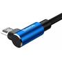 Дата кабель Baseus USB 2.0 AM to Micro 5P 2.0m MVP Elbow Blue (CAMMVP-B03) - 3