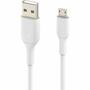 Дата кабель USB 2.0 AM to Micro 5P 1.0m white Belkin (CAB005BT1MWH) - 1