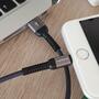 Дата кабель USB 2.0 AM to Lightning 1.0m Denim Grey MakeFuture (MCB-LD2GR) - 4