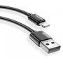 Дата кабель USB 2.0 AM to Lightning 1.2m T-L801 black PB T-Phox (T-L801 black PB) - 1