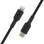 Дата кабель USB Type-C to Lightning 2.0m Belkin (CAA004BT2MBK) - 1