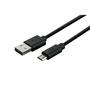 Дата кабель USB 2.0 AM to Micro 5P 1.5m Single Molding Type, Black 2E (2E-CCMPVC-1.5MBL) - 2