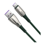 Дата кабель USB 3.1 AM to Type-C 1.0m 6A LED green Baseus (CATSD-M06) - 1