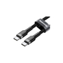 Дата кабель USB 3.1 Type-C to Type-C 2.0m 3A grey-black Baseus (CATKLF-HG1) - 2