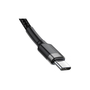 Дата кабель USB 3.1 Type-C to Type-C 2.0m 3A grey-black Baseus (CATKLF-HG1) - 6