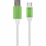 Дата кабель USB 2.0 AM to Type-C 1.0m 2A Cablexpert (CC-USB-CMLED-1M) - 1