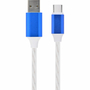 Дата кабель USB 2.0 AM to Type-C 1.0m 2A Cablexpert (CC-USB-CMLED-1M) - 2