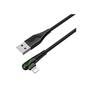 Дата кабель USB 2.0 AM to Lightning 1.2m Black T-Phox (T-L835 black) - 1