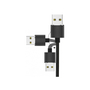 Дата кабель USB 2.0 AM to Lightning + Micro 5P + Type-C Black Armorstandart (ARM50683) - 1