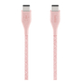 Дата кабель USB Type-C to Type-C 1.2m DuraTek Plus Pink Belkin (F8J241BT04-PNK) - 4