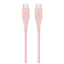 Дата кабель USB Type-C to Type-C 1.2m DuraTek Plus Pink Belkin (F8J241BT04-PNK) - 5