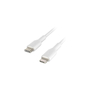 Дата кабель USB Type-C to Lightning 1.0m PVC white Belkin (CAA003BT1MWH) - 2