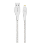 Дата кабель USB 2.0 AM to Lightning 3.0m DuraTek Plus white Belkin (F8J236BT10-WHT) - 2