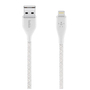 Дата кабель USB 2.0 AM to Lightning 3.0m DuraTek Plus white Belkin (F8J236BT10-WHT) - 3