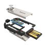 FM модулятор Baseus Bluetooth Audio Adapter AUX/USB with mic (CAB01-01) Silver (CAB01-01) - 5