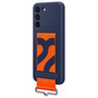 Чехол для моб. телефона Samsung Silicone with Strap Cover Galaxy S22 Navy (EF-GS901TNEGRU) - 2