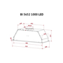 Вытяжка кухонная Perfelli BI 5652 WH 1000 LED - 10