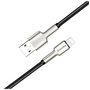 Дата кабель USB 2.0 AM to Lightning 1.0m head metal black ColorWay (CW-CBUL046-BK) - 2