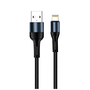 Дата кабель USB 2.0 AM to Lightning 1.0m nylon black ColorWay (CW-CBUL045-BK) - 3