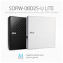 Оптический привод DVD-RW ASUS SDRW-08D2S-U LITE/WHT/G/AS - 4