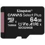 Карта памяти Kingston 64GB micSDXC class 10 A1 Canvas Select Plus (SDCS2/64GB) - 1