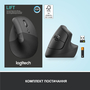 Мышка Logitech Lift Vertical Ergonomic Wireless/Bluetooth Graphite (910-006473) - 6