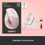 Мышка Logitech Lift Vertical Ergonomic Wireless/Bluetooth Rose (910-006478) - 6