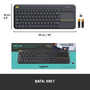 Клавиатура Logitech K400 Plus Touch Wireless UA Black (920-007145) - 7