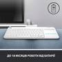 Клавиатура Logitech K400 Plus Touch Wireless UA White (920-007146) - 6