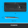 Комплект Logitech MK540 Advanced Wireless UA Black (920-008685) - 6