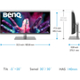 Монитор BenQ PD3420Q (9H.LJHLB.QPE) - 9