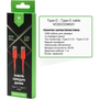 Дата кабель USB-C to USB-C 1.0m 60W Nylon Red Vinga (VCDCCCM531) - 1