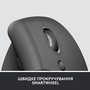 Мышка Logitech Lift Vertical Ergonomic Wireless/Bluetooth for Business Graphite (910-006494) - 7