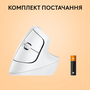 Мышка Logitech Lift for Mac Vertical Ergonomic Mouse Off White (910-006477) - 7