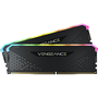 Модуль памяти для компьютера DDR4 16GB (2x8GB) 3200 MHz Vengeance RGB RS Black Corsair (CMG16GX4M2E3200C16) - 1