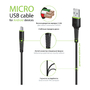 Дата кабель USB 2.0 AM to Micro 5P 2.0m CBFLEXM2 black Intaleo (1283126521430) - 3
