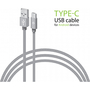 Дата кабель USB 2.0 AM to Type-C 1.0m CBGNYT1 grey Intaleo (1283126489136) - 2