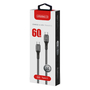 Дата кабель Type-C to Type-C 1.2m CBGPD60WTT1 60W grey Intaleo (1283126518096) - 1