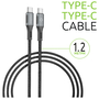 Дата кабель Type-C to Type-C 1.2m CBGPD60WTT1 60W grey Intaleo (1283126518096) - 2